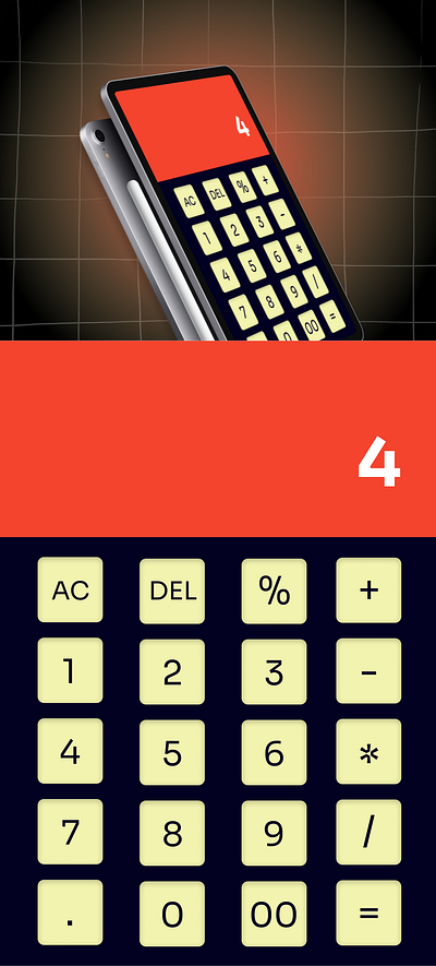 Standard Calculator UI | #DailyUI 004 calculator dailyui design graphic design ui