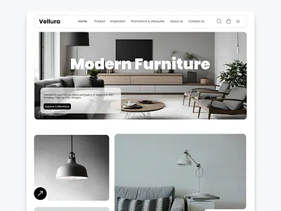 Vellura - Modern Furniture Shopping Experience modern ui uiux website