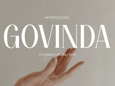 Govinda – Stylish Modern Font branding classy design display font elegance font gaming girly font instagram modern movie poster stylist youtube