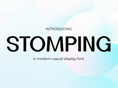 Stomping – Sans Serif Modern Font branding cute display font font gaming girly font instagram modern movie poster youtube