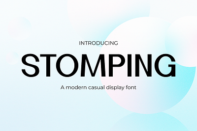 Stomping – Sans Serif Modern Font branding cute display font font gaming girly font instagram modern movie poster youtube