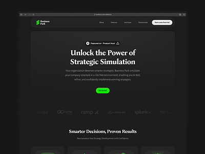 Landing Page Design browser app dark mode design illustrations landing page ui uiux webdesign webflow