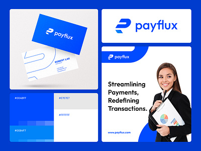 Payflux Branding b2b b2b brand brand brand identity brand visual branding logo logo design logomark logotype mark minimal visual identity