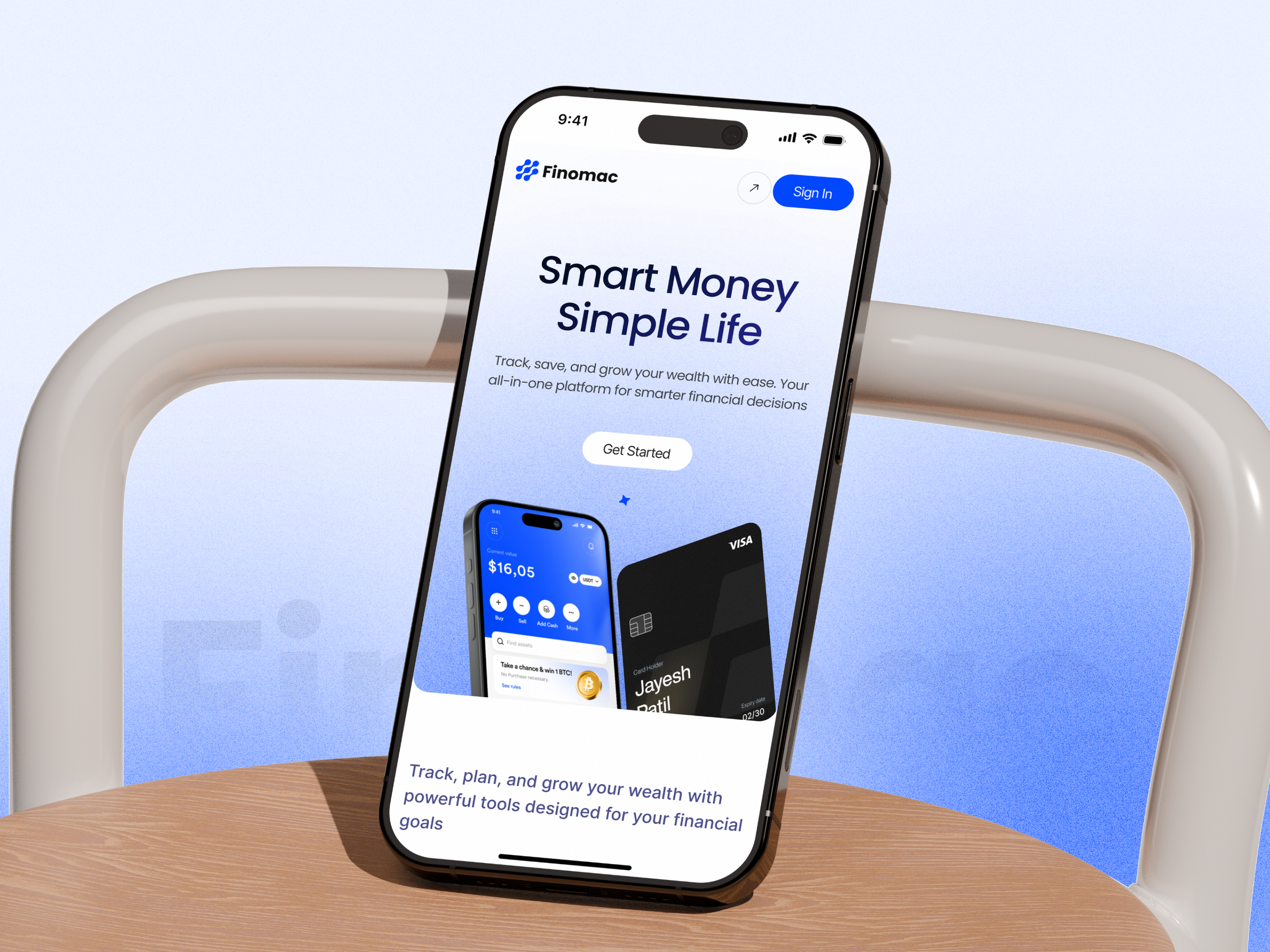 Fintech Landing Page design app design finance financial management website fintech fintech mobile app design invest landing page landing page design money management money transfer product design saas smart investing smart saving landing page smartinvesting tracking transaction ui wallet website design