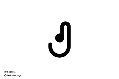 Letter J Music Logo abstract abstrak logo design design logo j jjj letter j logo logo company logo modern logotype minimalist minimalist logo modern music note simple song unique