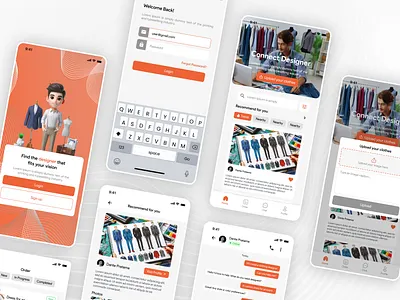 Upstyle: Connecting You with Designers Through Your Uploaded Des mobile mobileapp ui