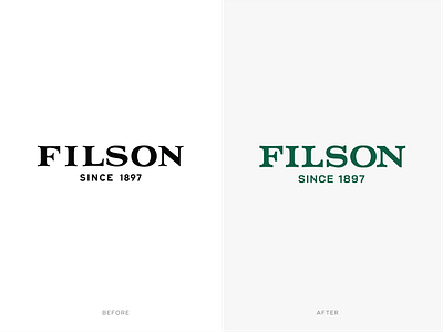 Filson Logo Update branding graphic design identity logo