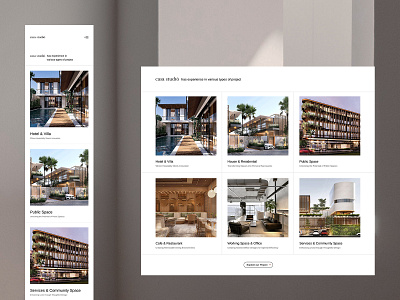 Casa Studio Website design graphic design interface design ui ui design uiux ux website website design website development