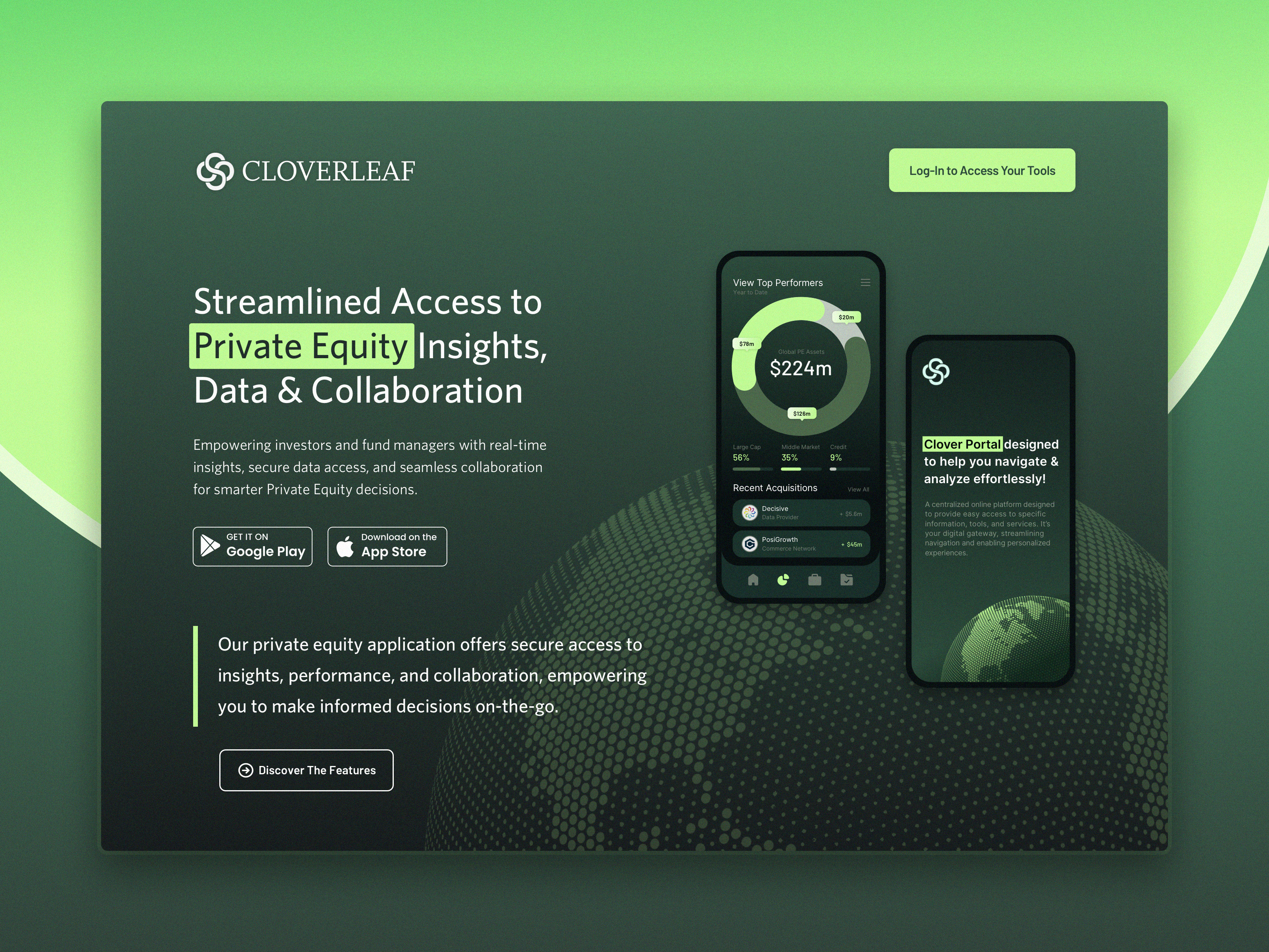 Software Landing Page app design branding corporate design development figma financial internal private equity teamwork uxui venture capital