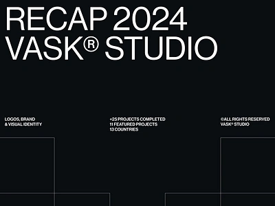 Recap© 2024 — VASK® Studio brand brand identity branding branding design collection identity logo logo design logomark minimal design recap visual identity wordmark