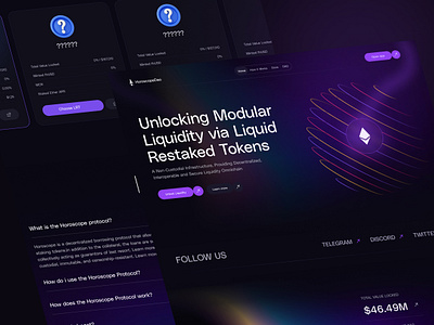 Crypto Landing Page blockchain crypto defi design finance fintech landing landing page saas token uiux userinterface web app web3