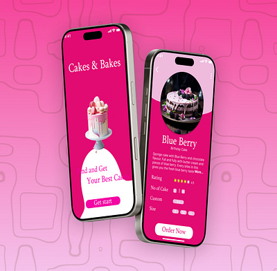 Cake Shop app design cake shop ui