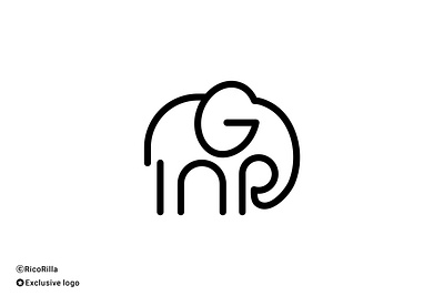 Monoline Letter G Elephant Logo abstract abstrak logo company logo design design logo elephant logo ggg letter g line logo logo logo company logo modern minimalist logo monoline logo simple logo timeless logo unique logo