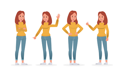 Woman Character Gestures Lottie Animation Pack animation business woman character design female hand waving illustration lady woman lip sync lottie animation lottie animation pack motion graphics talking woman thumbs up wave woman woman avatar woman character woman gestures animation woman speaking