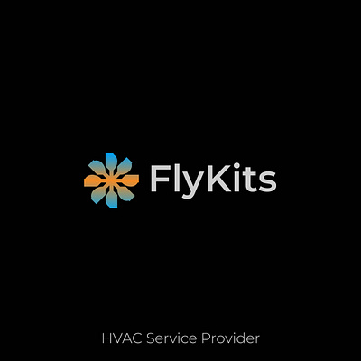 Flykits logo brand identity design brand design brand guide brand identity branding design graphic design hvac illustration logo logo design minimal modern professional real estate tech logo ui unique