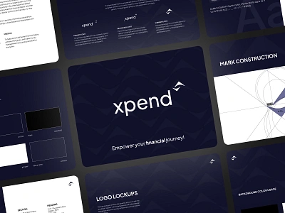 Xpend - Financial Technology Visual Identity Branding Guideline banking banking branding brand book design brand design brand identity branding company corporate identity elegant finance finance branding financial technology fintech graphic design logo logo design minimalist modern professional visual identity