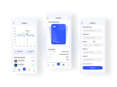 Fintech | Online Banking Mobile App UI/UX Design app app design bank banking design digital wallet e wallet figma finance financial ios app mobile mobile app mobile design money money management online banking payment transaction ui kit