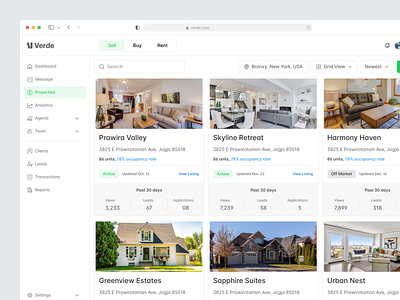 Property Management Dashboard UI Design agent management tools client management platform intuitive user interface modern dashboard design property management dashboard property management saas property management website real estate dashboard design real estate software ui real time analytics ui rental property tracker saas saas dashboard uiux