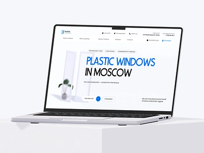 Website design for Window manufacturing and installation company 3d clean design design ui ui design web design windows