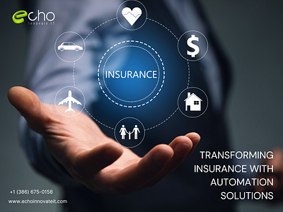 Transforming Insurance with Automation Solutions animation graphic design ui