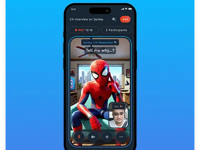 AI CX Researcher agent ai app cx interview ui