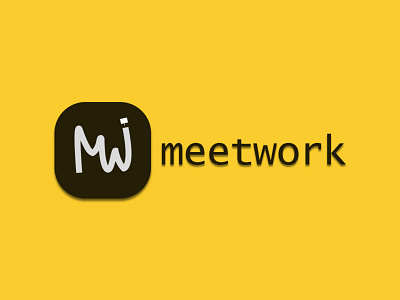 "MeetWork" Collabprative Integrity hub Logo Design adobe photoshop app branding design graphic design illustration logo ui vector