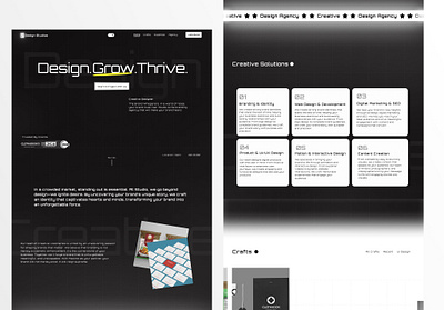 Agency Landing Page Design creativeagency figma landingpage studio ui webdesign website xd