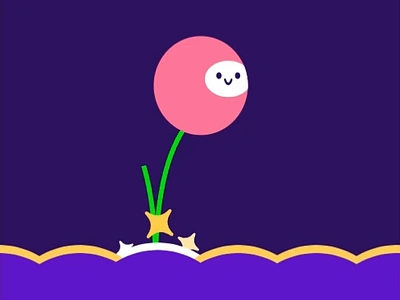 Jump Ball - Rive course from Motion Design School 2d animation animation ball character cute flat interactive jump motiongraphics rive sparkle