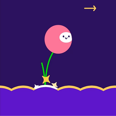 Jump Ball - Rive course from Motion Design School 2d animation animation ball character cute flat interactive jump motiongraphics rive sparkle