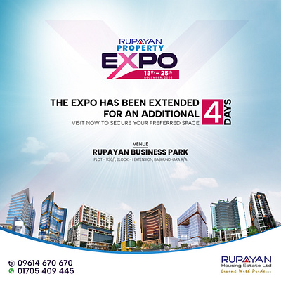 Rupayan Expo _ Digital Banner 3d animation branding digital design graphic design logo motion graphics ui