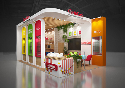 Exihibition Stand Design For Corin 3d branding graphic design logo motion graphics