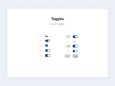 Toggles Switch On and Off States button buttonswitch cleanui digitaltoggle interfacedesign modernui onoffswitch onoffswitchdesign onofftoggle productdesign toggle togglecomponent toggleswitch toggleux ui uidesign uxdesign webdesign website