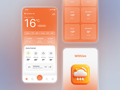 Weather App Design android app app design forcaste ios weather web website