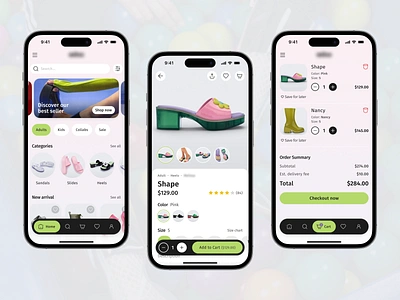 Shoes app - Ecommerce mobile concept app buy concept e commerce fashion ios app mobile online shop online store sale shoes shoes shop shopping store ui ux