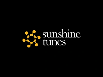 Sunshine Tunes - Logo Design for a Music Company ai branding bright hollywood identity light logo designer minimal logo modern modern logo music negative space rays sound sound wave studio sun sunshine tune tunes