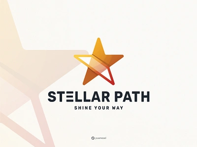 STELLAR PATH Creative Star Logo Design branding famous gradient graphic design icon illustration lines logo logomark logotype mark modern path shine star star logo stellar tech technology visual identity