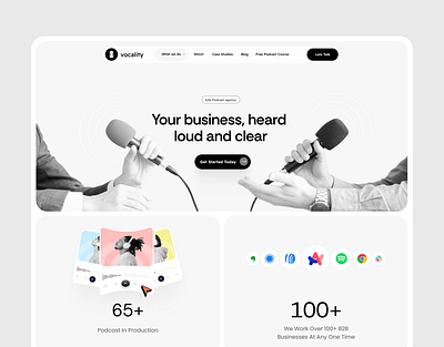 Podcast Web Ui design podcast ui ux web