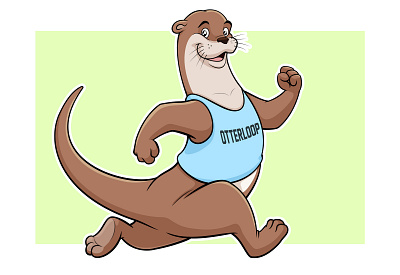 Otter Cartoon Animal Mascot 2d cartoon animal logo branding business logo cartoon cartoon animal cartoon character cartoon cover cartoon cover art cartoon illustration cartoonist cartoonsaz character design concept art custom mascot graphic design illustration otter cartoon ottercaricature vector