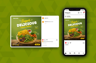 Healthy Food Flyer flyer graphic design ui