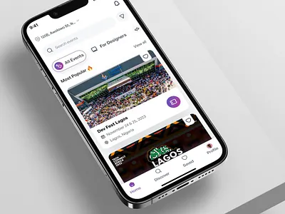 Event Discovery App UI app app design design mobile app product design prototype ui ui ux