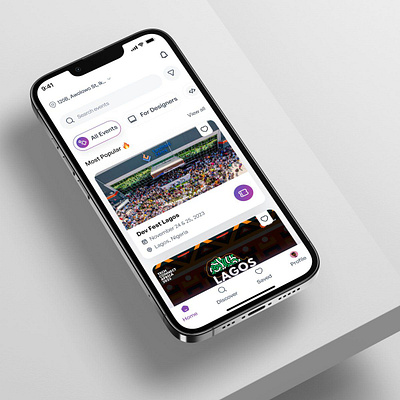 Event Discovery App UI app app design design mobile app product design prototype ui ui ux