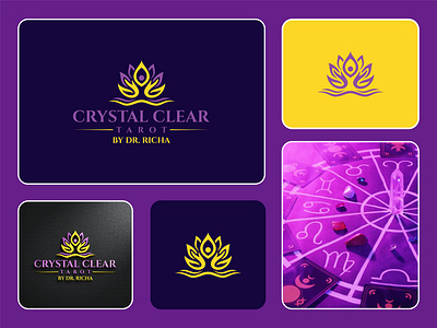 Crystal Clear Tarot Logo Design by Mizzeo Digital timeless design