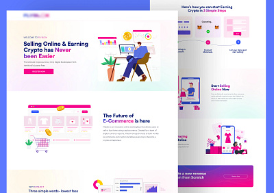 Landing Page Design for client landing page design