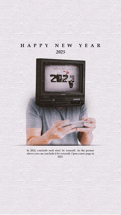 New Year, New Vision: 2025 Through a Creative Lens branding design graphic design illustration indonesia person television