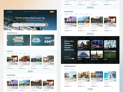 HOTEL - Golden Rama Tour & Travel glassmorph hotel tour travel ui