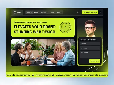 Web Design Agency Landing Page agency website home page homepage landing landing page uidesign uiux web design webdesign website