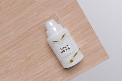 Serum Bottle Mockup Bundle Set - Rielismee 3d