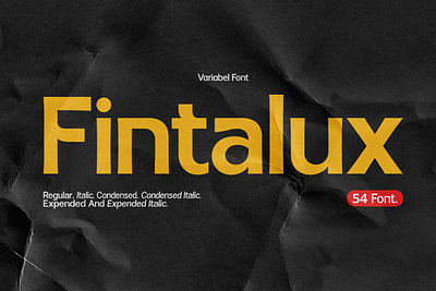 Fintalux Sans Serif Variable branding font font sans modern typeface variable versatile typeface