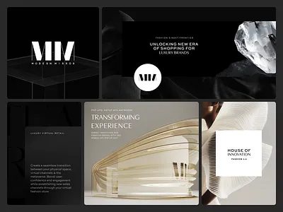 Fashion Tech Branding branding diamond digital imaging fashion high end high tech identity design modern mirror sleek design