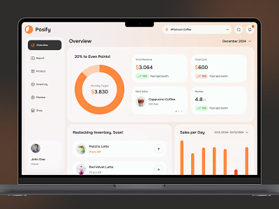 Point of Sales Dashboard UI dashboard pos ui design web dashboard